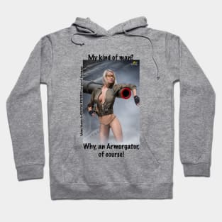 Armorgator Babe 12 - Transparent Background Hoodie